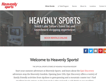 Tablet Screenshot of heavenlysports.com